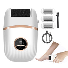Load image into Gallery viewer, LED Rechargeable Wireless Electric Foot File Cuticle Callus Remover Machine Pedicure Tools Foot Heel Care Tool With Sandpaper
