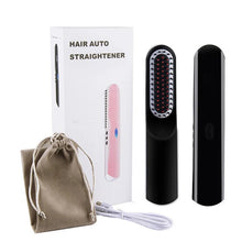 Load image into Gallery viewer, Multifunctional Mini Hair Comb Wireless  for Men &amp; Women Fast Heated Brush Hot Electric Comb Beard Straightener Hair Curler
