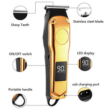 Load image into Gallery viewer, Professional Barber Hair Clipper Rechargeable Electric Cutting Machine Beard Trimmer Shaver Razor for Men Cutter
