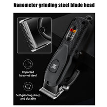 Load image into Gallery viewer, Electric Hair Trimmers Professional Hair Clipper Barber Shop Cordless hair cutting machine Wet Dry haircut shaver
