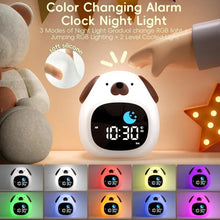 Load image into Gallery viewer, Alarm Clock for Teenager Puppy-Shape Toddler Sleep Training Clock Cute Touch Night Light for Teenager Bedroom
