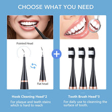 Load image into Gallery viewer, Smart Sonic Dental Scaler Electric Toothbrushes USB Rechargable Adults Toothbrush Dental Calculus Remover Tips Tooth Brush Heads
