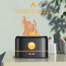 Load image into Gallery viewer, 200ML Flame Aroma Diffuser USB Air Diffuser Humidifier with 3 Colors LED Essential Oil Flame Lamp Difusor Night Light
