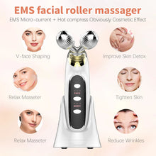 Load image into Gallery viewer, 4D EMS Facial Roller Massager Beauty Machine for Skin Tightening Face Eye Neck Double Chin Massage Face Lift Tool
