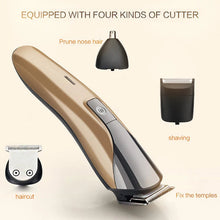 Load image into Gallery viewer, Multifunction Men's Electric Hair Trimmer Clipper Beauty Beard shaper Shavers Cordless Nose Hair Trimmer rechargeable Men Shaver
