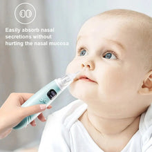 Load image into Gallery viewer, Baby Nose Cleaner Silicond Adjustable Suction Electric Child Nasal Aspirator Health Safety Convenient Low Noise 3 Suction Heads
