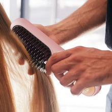 Load image into Gallery viewer, Heating Smoothing Brush Styling Straightening Smoothing Comb Hair Straightener Heat Pressing Combs For Women Girls Family
