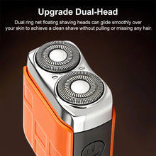 Load image into Gallery viewer, Electric Shaver for Men Portable Smart Facial Beard Trimmer Double Head Shaver Rechargeable Wet Dry Electric Razor

