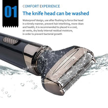 Load image into Gallery viewer, 4-in-1 Multi-function Hair Trimmer Electric Hair Clipper Rechargeable Haircut Waterproof Wireless Shaver Beard Nose Ear
