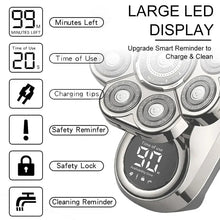 Load image into Gallery viewer, 9 Blades Multi Grooming Kit Digital Display Electric Shaver Hair Trimmer Beard Rlectric Razor Wet Dry Men Facial Shaving Machine
