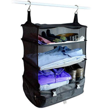 Load image into Gallery viewer, Household Supplies Multifunctional Clothing Travel Storage Three-layer Hanging Bag Travel Storage Bag
