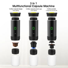 Load image into Gallery viewer, Electric Grinder Coffee Travel Handy 3 In1 Espresso Portable Coffee Espresso Maker Machine Cafe Portable Capsule Coffee Machine
