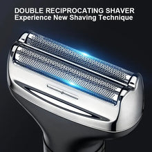Load image into Gallery viewer, Electric Shaver Razor Cordless Beard Trimmer for Men 4 in 1 Ear and Nose Hair Trimmer Clipper Professional Body Grooming Kit
