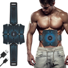Load image into Gallery viewer, Eletric Muscle Stimulator Abdominal Massager Abs Fitness Equipment Fat Burner Weight Loss Belt Vibrator Abdomen Trainer Sticker
