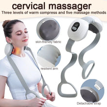 Load image into Gallery viewer, Multi Functional Household Portable Neck Massage Pillow Electric Hot Compress Kneading Cervical Trapezius Muscle Massager

