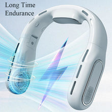 Load image into Gallery viewer, Portable Neck Fan Rechargeable Personal Fan 3 Speeds Adjustable Hands Free Bladeless Fan for Women Men Home Office Travel Sports
