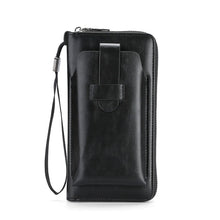 Load image into Gallery viewer, Cowhide Long Wallets Fashion Large Capacity Soft Leather Coin Purse Multifunction Zipper Phone Clutch Bag Male Men
