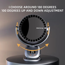 Load image into Gallery viewer, Wireless Air Conditioner Fan 3600mAh Camping Desktop Fan 6 Modes Shaking Ventilator Wall Ceiling Fan Portable Quiet Air Cooling
