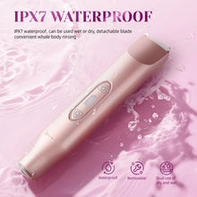 Load image into Gallery viewer, 3 in 1 Painless Women Electric Razors Bikini Trimmer Wet Dry Use for Ladies Pubic Hair Detachable Head Electric Shaver
