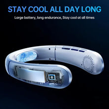 Load image into Gallery viewer, Wearable Neck Fan 5 Spd USB Charge Hands-Free Quiet Light Unisex Outdoor/Office 40% Off+FS 8h Batt Summer Fan
