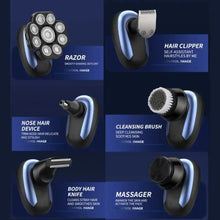 Load image into Gallery viewer, Head Shavers for Bald Men 9D Electric Rotary Shaver Multifunctional Mens Bald Head Shaver Cordless Electric Razor for Men
