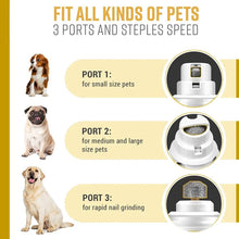 Load image into Gallery viewer, 1 Set Electric Pet Nail Drill Multifunctional Pet Low Noise And Vibration In Use
