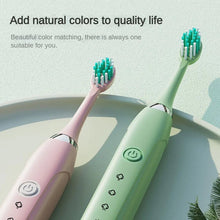 Load image into Gallery viewer, Sonic Electric Toothbrush IPX7 Waterproof Dupont Soft Bristles USB Quick Charge 5 Modes Dental Teeth Whitening Kit Tooth Brush
