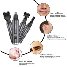 Load image into Gallery viewer, Electric Beard Trimer Rechargeable Nose Ear Hair Trimmer For Men Grooming Kit Electric Eyebrow Beard Trimer Nose Ears Trimmer
