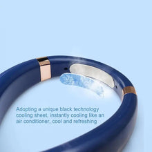 Load image into Gallery viewer, Portable Hanging Neck Fan 4000 MAh Battery Below 40 DB Rechargeable Outdoor Home Camping Mini Fan  Brushless Motor Neckband Fan
