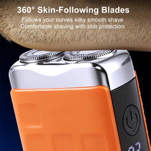 Load image into Gallery viewer, Electric Shaver for Men Portable Smart Facial Beard Trimmer Double Head Shaver Rechargeable Wet Dry Electric Razor
