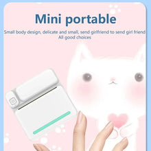 Load image into Gallery viewer, MINI Print Portable Thermal Printer Photo Pocket Thermal Label Printer 58mm Printing Wireless Bluetooth Android IOS
