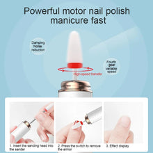 Load image into Gallery viewer, 15000RPM Electric Wireless Nail Drill Machine Electric Nail Sander Cordless Rechargable Professional Milling Cutter Nail Machine
