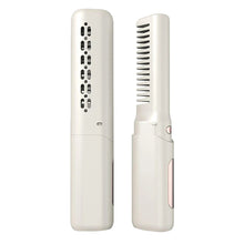 Load image into Gallery viewer, Hair Straightening Brush Rechargable Hot Heating Comb Hair Straight Styler Corrugation Wireless Curling Iron Hair Curler Comb
