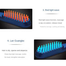 Load image into Gallery viewer, Electric Scalp Massage Comb Red and Blue Light Head Massager Hair Growth Device Healthy Hair Massage Comb
