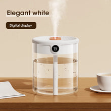Load image into Gallery viewer, 2L Air Humidifier Large Capacity With LCD Humidity Display Night Light Double Nozzle Aroma Essential Oil Diffuser For Home Office
