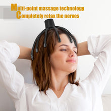 Load image into Gallery viewer, Electric Octopus 12 Claws Scalp Massager Hands Free 3 Modes Head Scratcher Relief Hair Stimulation Rechargeable Stress Relief
