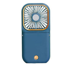 Load image into Gallery viewer, Mini Cooling Fan Foldable Neck Hanging Fan USB Adjustable Rechargeable Air Cooler Phone Holder 3 Gears Summer Cooling Fan Summer
