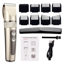 Load image into Gallery viewer, Professional Hair Clipper For Men Rechargeable Electric Razor  Hair Trimmer Hair Cutting Machine Beard Trimmer Fast Charging
