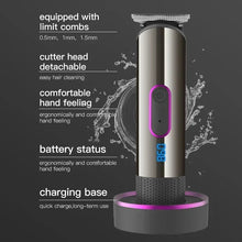 Load image into Gallery viewer, Hair Clipper with Charging Base Hair Trimmer for Barber Shaving Machine Cutting Beard Electric Shaver Razor

