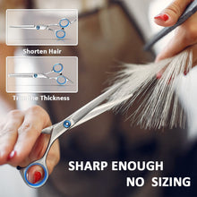 Load image into Gallery viewer, 11Pcs Hairdressing Scissors Set Professional Flat Scissors Thinning Scissors Hair Salon Children Home Hair Cutting Tools
