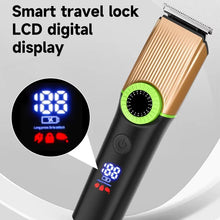 Load image into Gallery viewer, Men Hair Clippers Beard Trimmer Ear and Nose Hair Grooming Kit for Men Precision Dial Ceramic Blade 4 Comb Attachments
