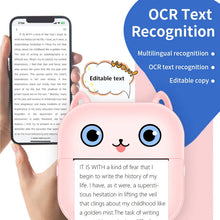 Load image into Gallery viewer, Mini Printer Thermal Photo Label Memo Study Notes Self-adhesive Label Wrong Question With USB Cable Bluetooth Multiple Fonts BT
