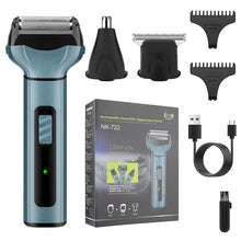 Load image into Gallery viewer, Multifunctional 3 In 1 Electric Foil Shaver Rechargeable Cordless Hair Clipper Beard Nose Hair Trimmer Razor Grooming Kit
