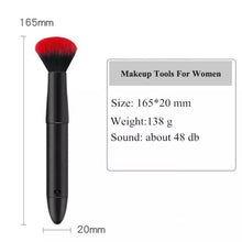 Load image into Gallery viewer, New Vibration Cosmetics Makeup Blending Brush with 10 Vibration Frequencies For Quick Makeup Electric Makeup Puff Applicator
