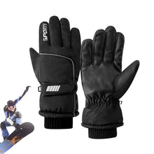 Load image into Gallery viewer, Men Winter Waterproof Cycling Gloves Outdoor Sports Running Motorcycle Ski Touch Screen Fleece Gloves Non-slip Warm Full Fingers
