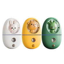 Load image into Gallery viewer, Cartoon 35ML Mini Facial Humidifier Face Nano Mist Sprayer Make Up Skin Moisturizing Hydration Nebulizer Face Steamer USB
