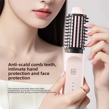 Load image into Gallery viewer, 2-In-1 Smart Wireless Electric Comb For Straightening And Curling Hair, Large Capacity, Salon-Quality Accessory
