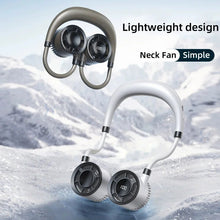 Load image into Gallery viewer, Bladeless Neck Fan USB Charging Portable Hands-Free Hanging Fan,Foldable Quiet Personal Cooling Fan for Outdoor Sports Travel

