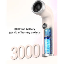 Load image into Gallery viewer, Bladeless Handheld Cooling Fan Digital Display Rechargeable Handheld Bladeless Fan Push Button with Type C Interface for Travel
