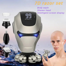 Load image into Gallery viewer, Men's Electric Razor Multi-function Electric Shaver Bald Hair Mechanism Trimmer for Men
